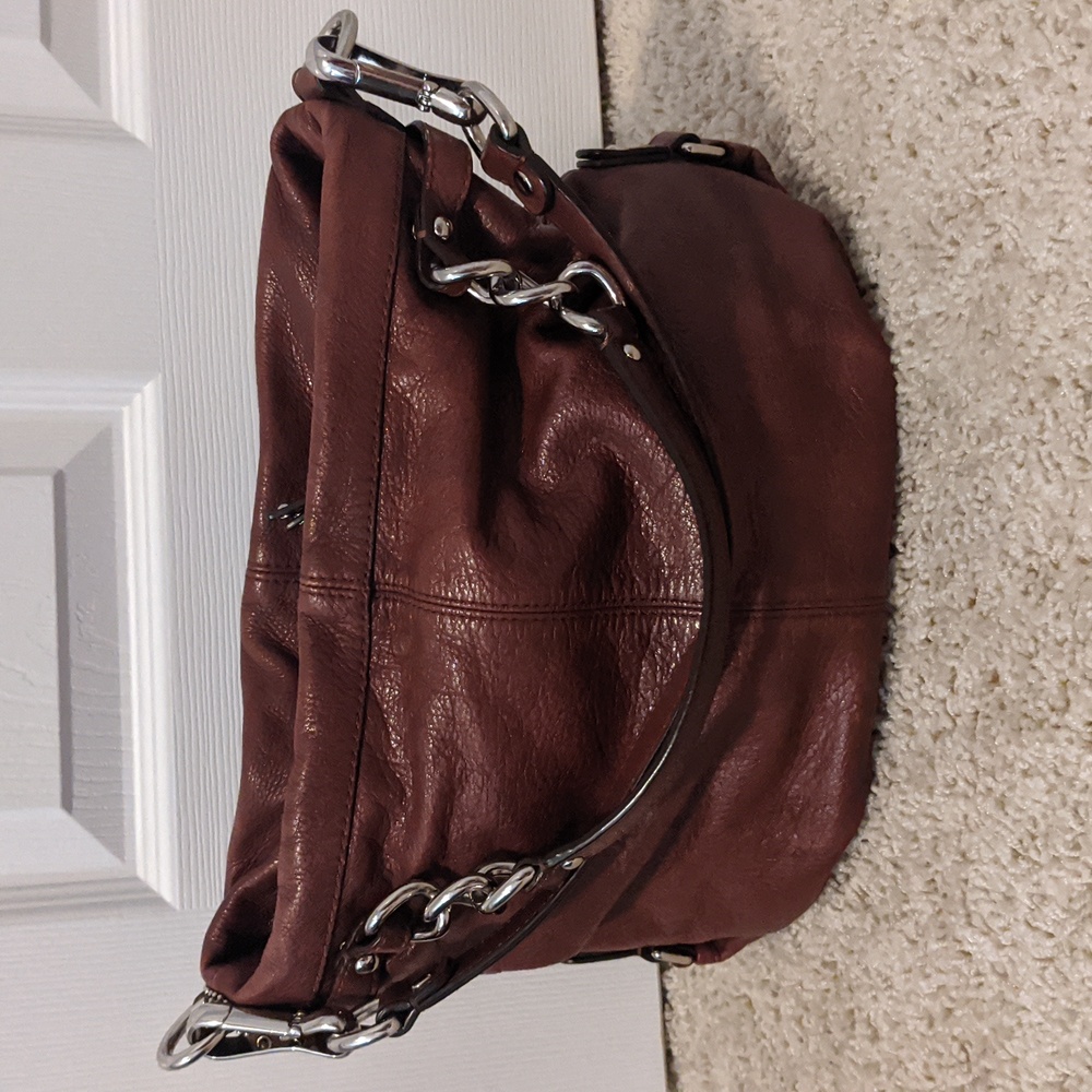 Coach brown leather handbag